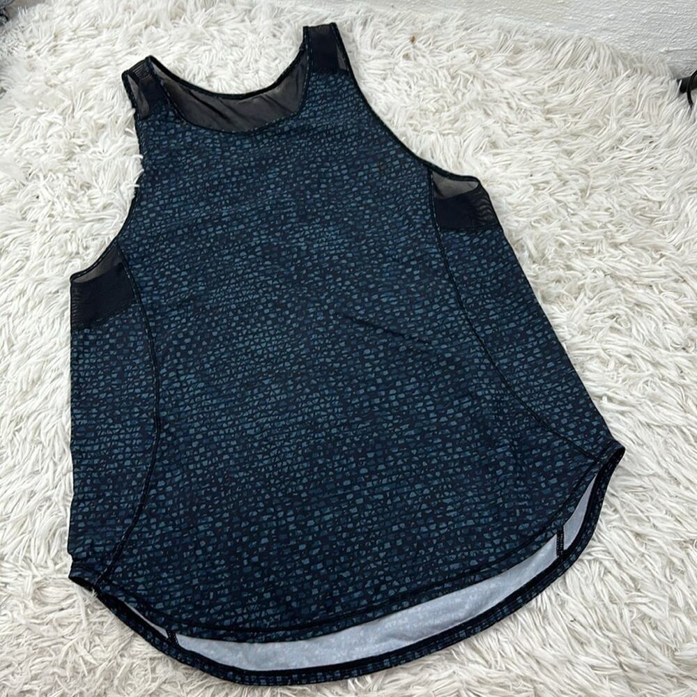 Lululemon Sculpt Tank Blue Black